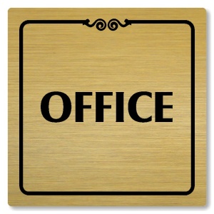 Office, 80x80mm, zlatá, Texas